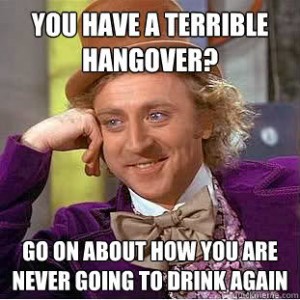 wonka mocks your hangover